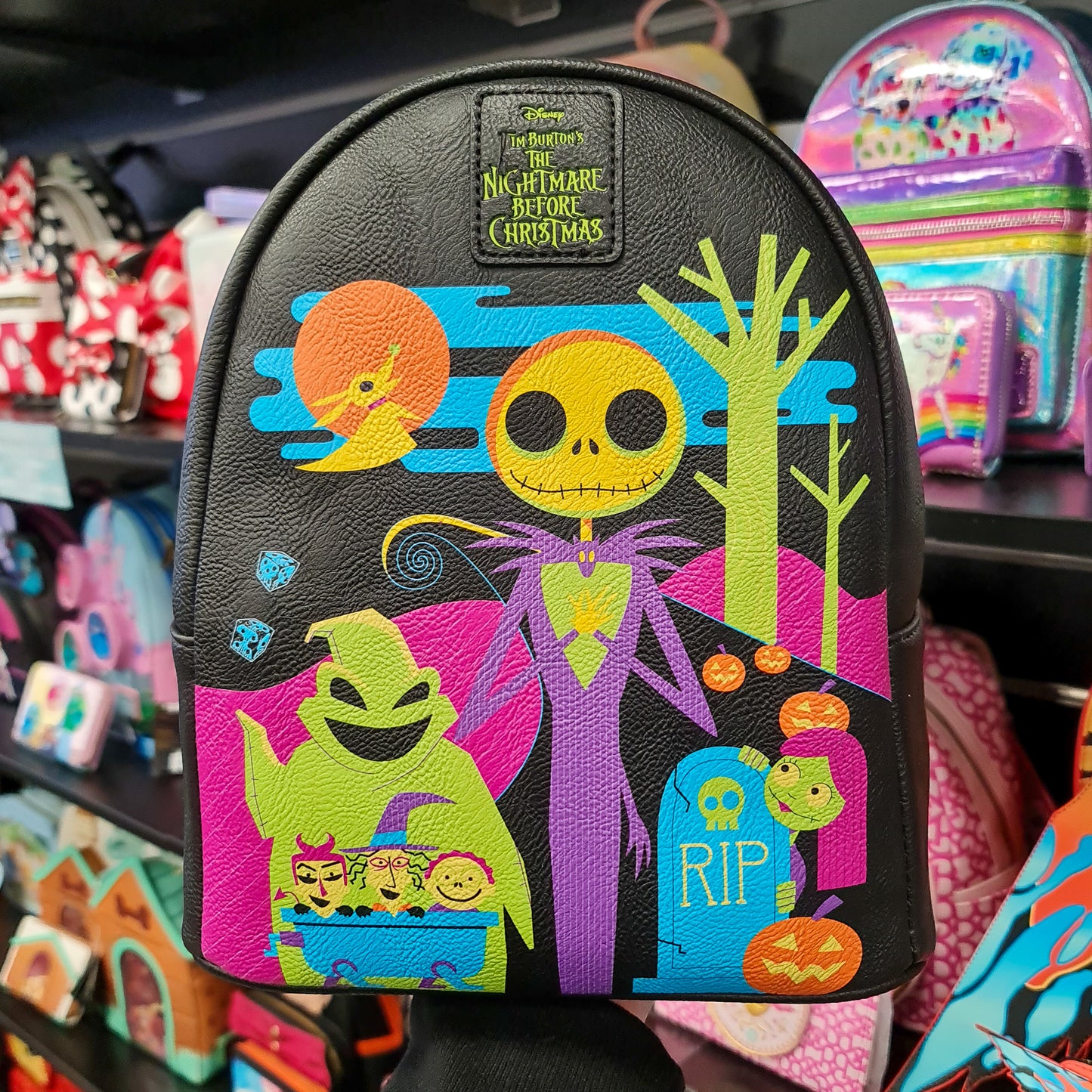 Disney The Nightmare Before Christmas Blacklight Mini Backpack EXCLUSIVE