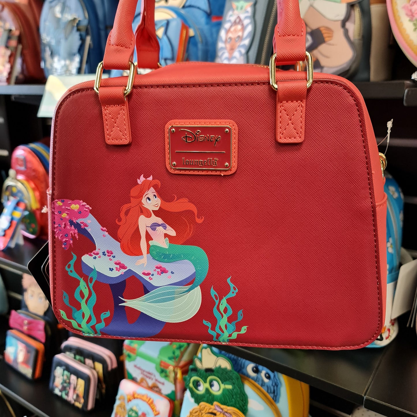 DISNEY TLM 35TH ANNIVERSARY ARIEL FACE CROSSBODY BAG