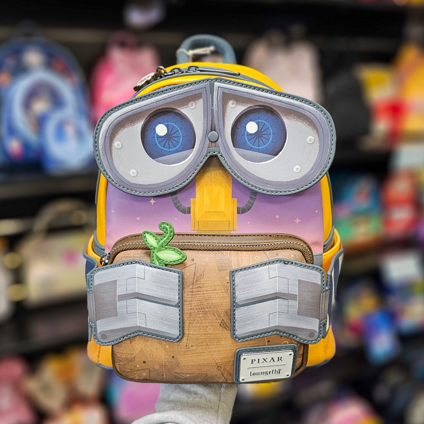 DISNEY PIXAR WALL-E W/ TRASH BOX MINI BACKPACK EXCLUSIVE