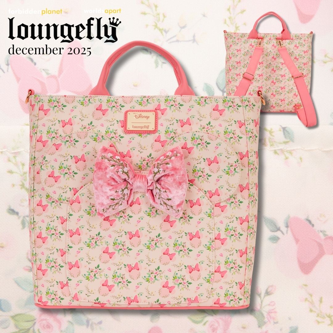 DISNEY MINNIE MOUSE FLORAL CONVERTIBLE BACKPACK & TOTE BAG