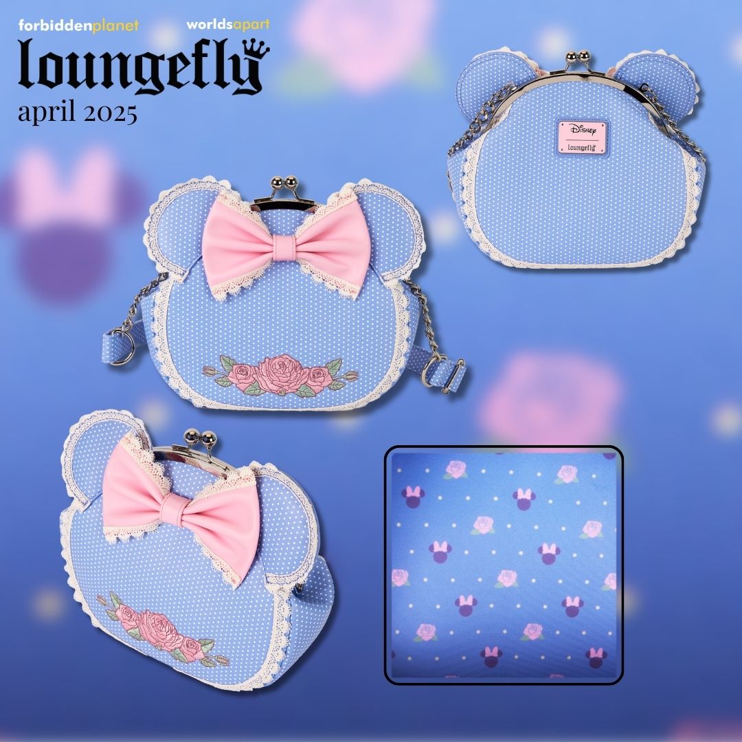 DISNEY MINNIE FLORAL AND LACE KISSLOCK LF CROSSBODY BAG