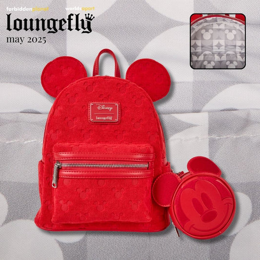DISNEY MICKEY EARS BURNOUT LF MINI BACKPACK