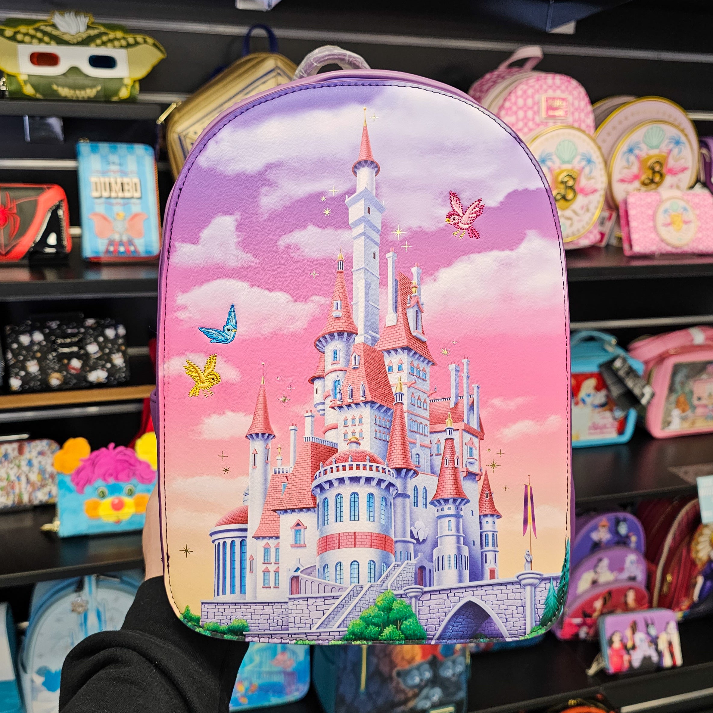 Loungefly sleeping beauty castle mini online backpack