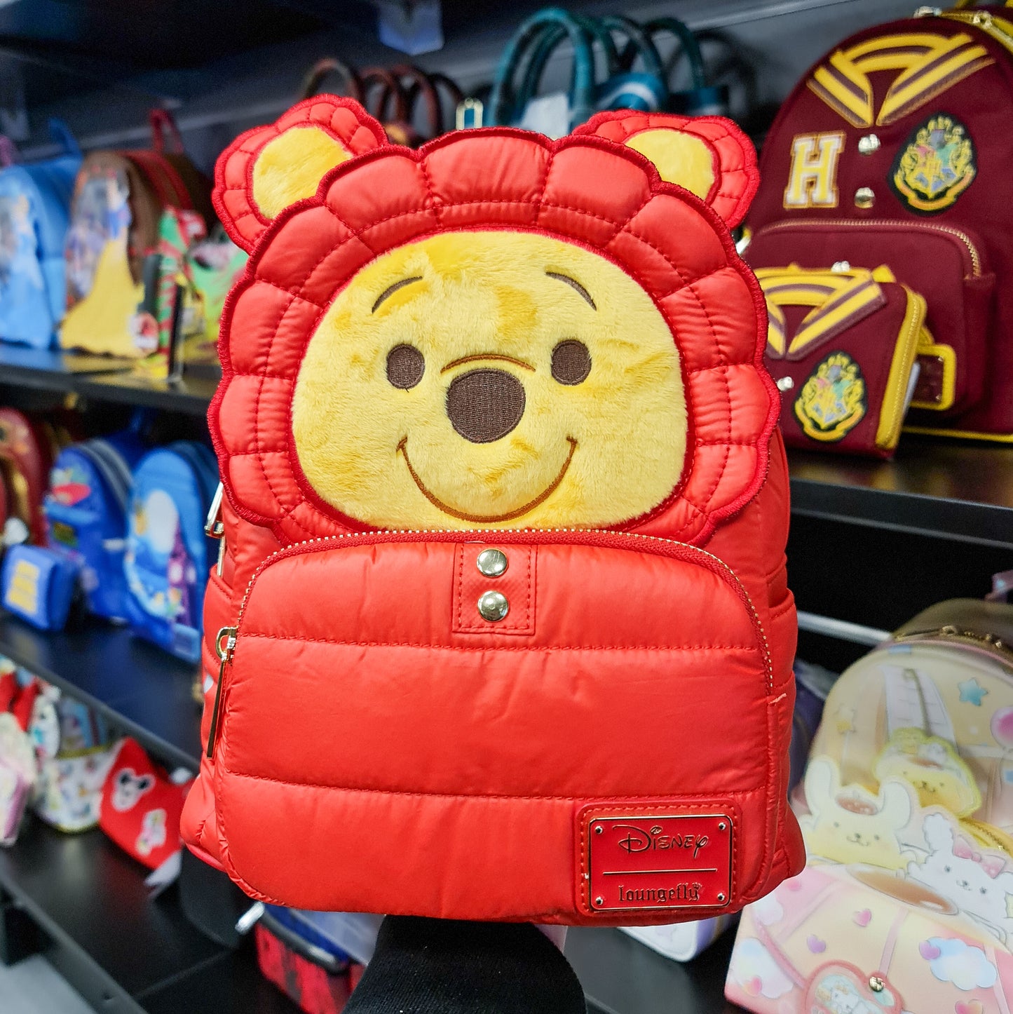 Disney Winnie The Pooh Puffer Jacket Cosplay Mini Backpack