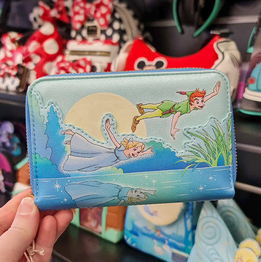 PETER PAN YOU CAN FLY GLOWS ZIP AROUND WALLET