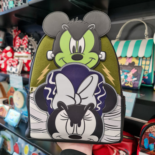 Disney Mickey Minnie Frankenstein GITD Mini Backpack