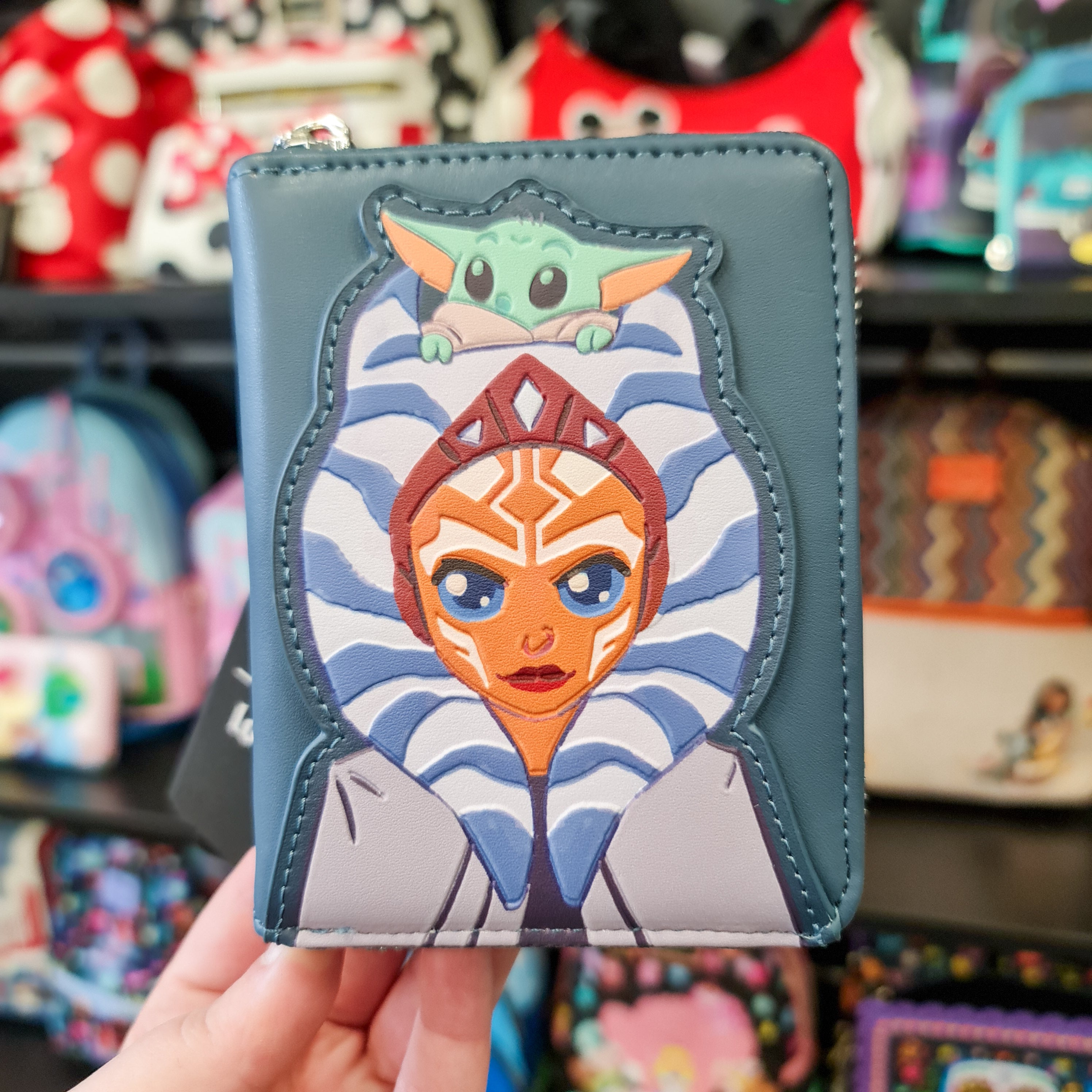 MANDALORIAN AHSOKA AND GROGU PRECIOUS CARGO ZIP AROUND WALLET ...