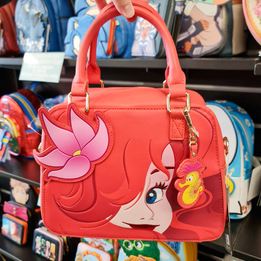 DISNEY TLM 35TH ANNIVERSARY ARIEL FACE CROSSBODY BAG