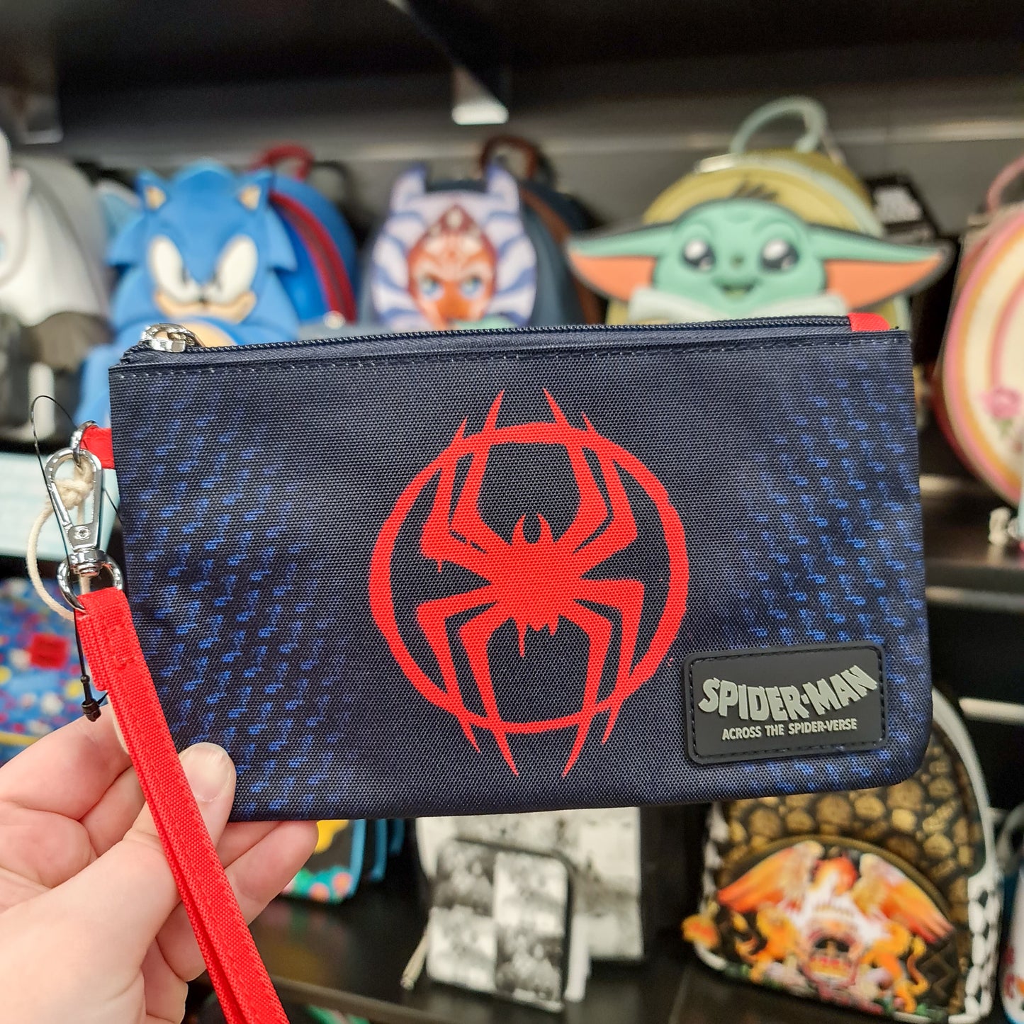 SPIDERVERSE MILES MORALES NYLON WRISTLET WALLET