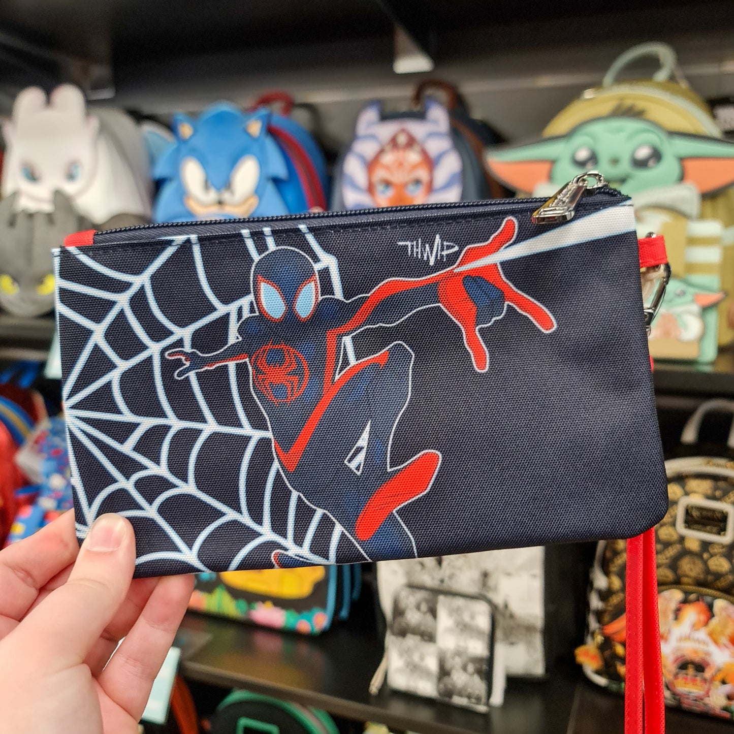 SPIDERVERSE MILES MORALES NYLON WRISTLET WALLET