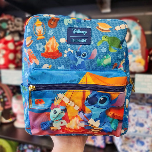 DISNEY STITCH CAMPING CUTIES AOP NYLON MINI BACKPACK