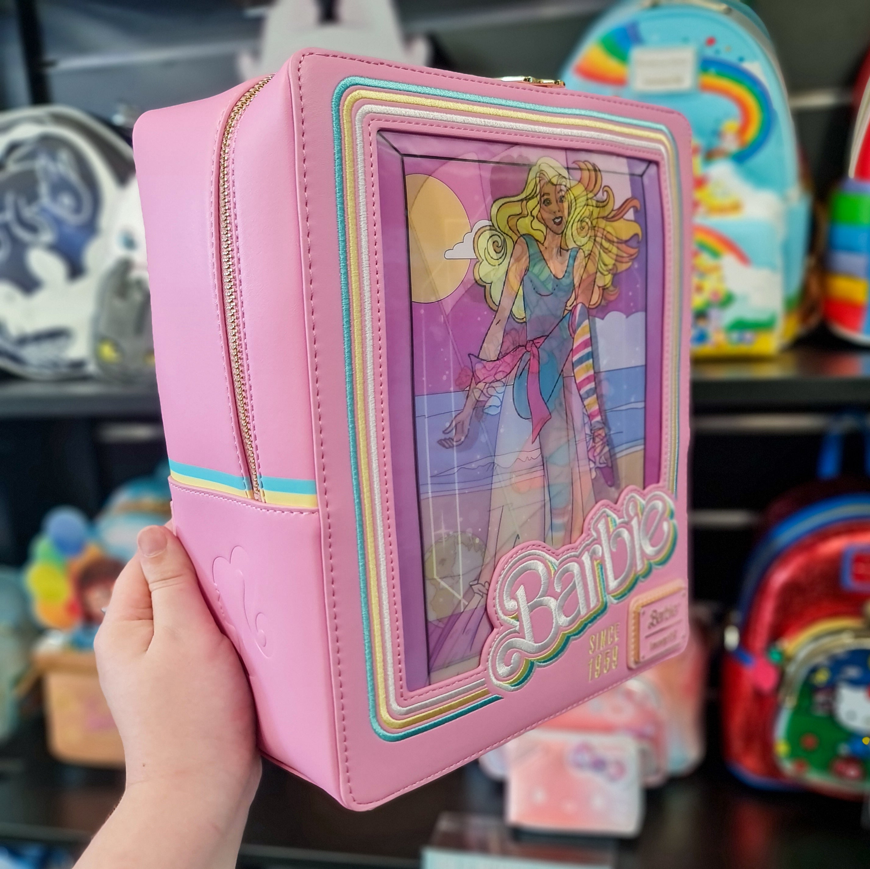 BARBIE DOLL BOX TRIPLE LENTICULAR MINI BACKPACK Forbidden Planet Int Loungefly