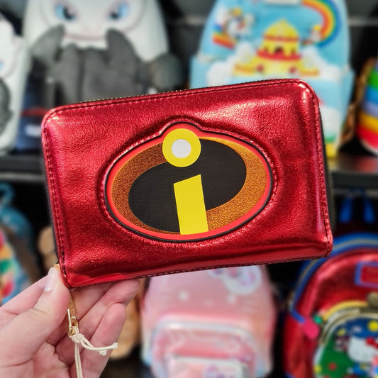 PIXAR THE INCREDIBLES 20TH ANNIVERSARY METALLIC COSPLAY ZIP AROUND WALLET