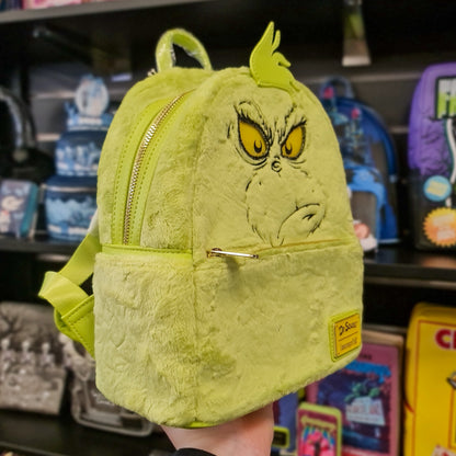 DR SEUSS PLUSH GRINCH LIGHT UP COSPLAY MINI BACKPACK