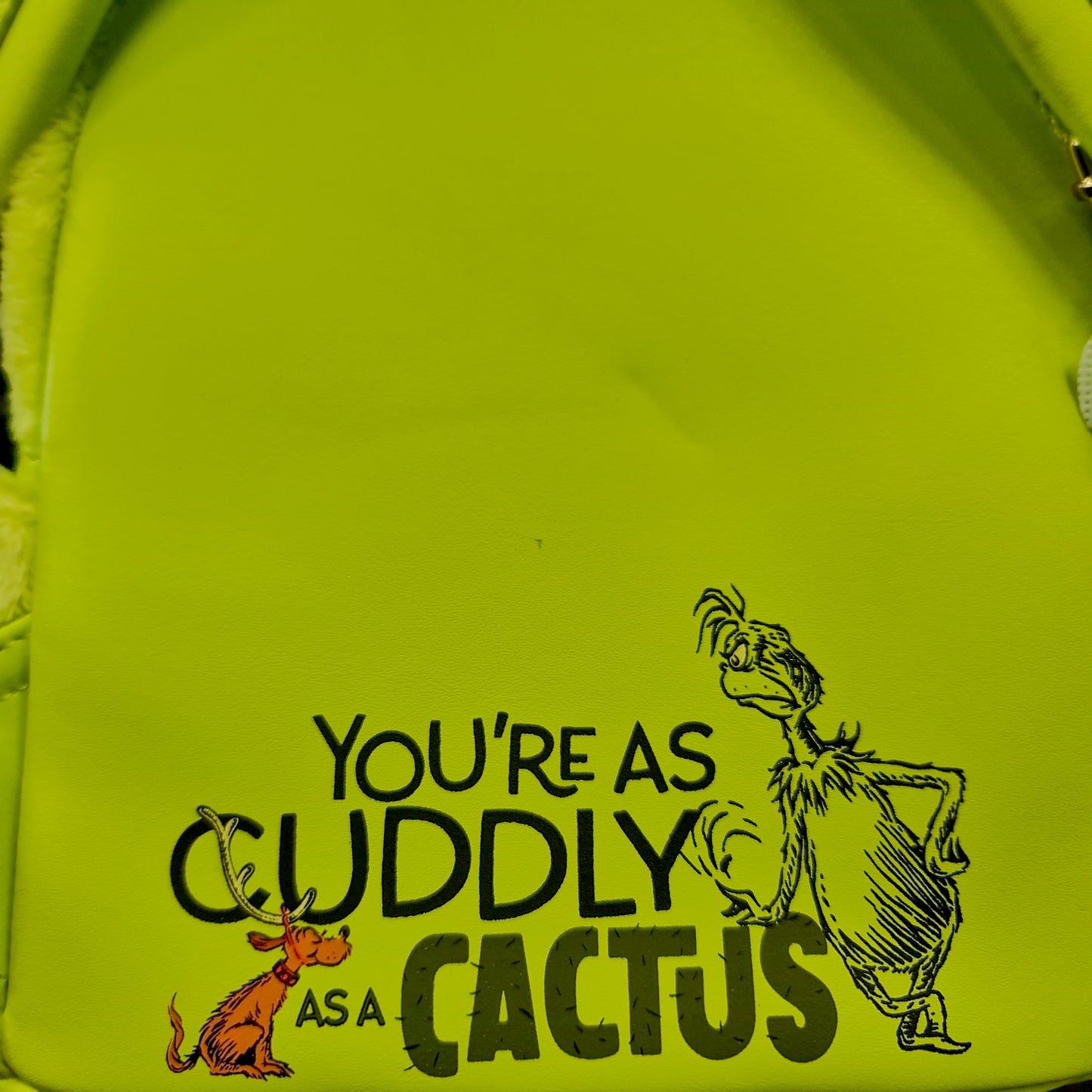 DR SEUSS PLUSH GRINCH LIGHT UP COSPLAY MINI BACKPACK