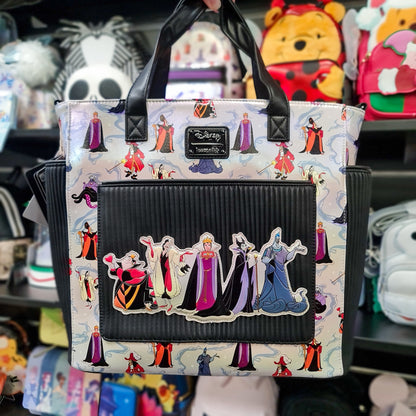 DISNEY VILLAINS CONVERTIBLE BACKPACK & TOTE BAG