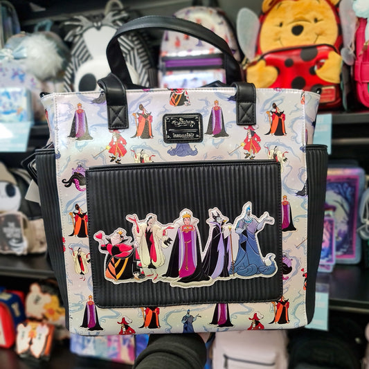 DISNEY VILLAINS CONVERTIBLE BACKPACK & TOTE BAG