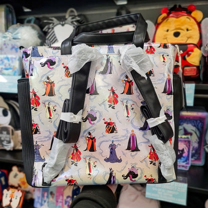 DISNEY VILLAINS CONVERTIBLE BACKPACK & TOTE BAG