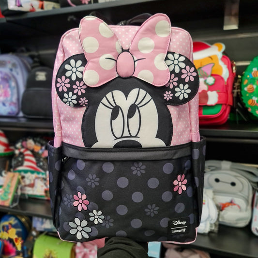 LF DISNEY MINNIE FLORAL ROCK THE DOTS FULL-SIZE NYLON BACKPACK