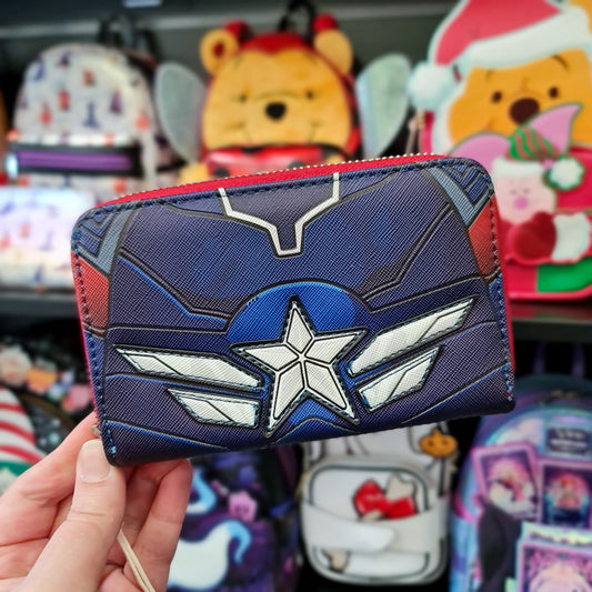 MARVEL CAPTAIN AMERICA BRAVE NEW WORLD ZIP AROUND WALLET