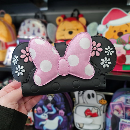 LF DISNEY MINNIE FLORAL ROCK THE DOTS FLAP WALLET