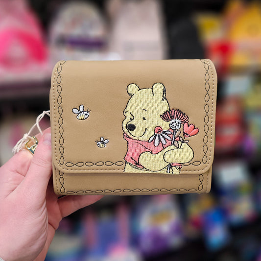 DISNEY WTP POOH MINIMAL EMBROIDERED WALLET EXCLUSIVE