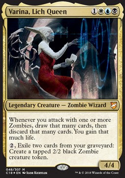 Varina, Lich Queen - Commander 2018 (Mythic) [C18-48]