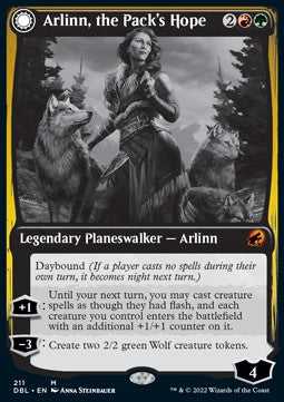 Arlinn, the Pack's Hope // Arlinn, the Moon's Fury - Innistrad: Double Feature (Mythic) [DBL-211]