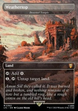 Deserted Temple (V.1) - Commander: The Lord of the Rings: Tales of Middle-earth: Extras (Mythic) [XLTC-363]