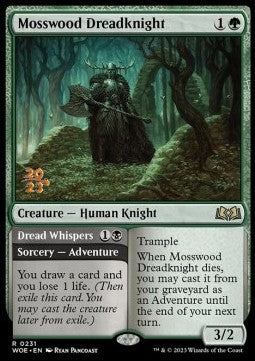 Mosswood Dreadknight // Dread Whispers (V.1) - Wilds of Eldraine: Promos (Rare) [PWOE-231]