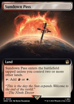 Sundown Pass (V.1) - Universes Beyond: Doctor Who: Extras (Rare) [XWHO-520]