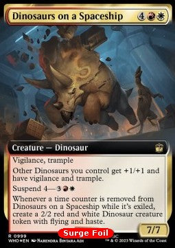 Dinosaurs on a Spaceship (V.3) - Universes Beyond: Doctor Who: Extras (Rare) [XWHO-999]