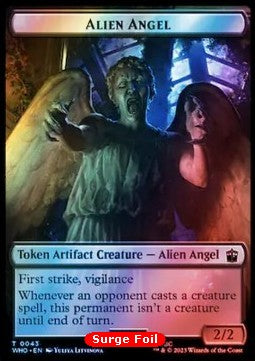 Alien Angel Token (A 2/2) // Clue Token (V.4) - Universes Beyond: Doctor Who: Extras (Token) [XWHO-T 43/53]