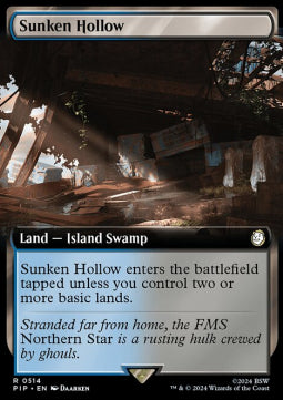 Sunken Hollow (V.1) - Universes Beyond: Fallout: Extras (Rare) [XPIP-514]