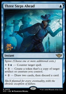 Three Steps Ahead (V.1) - Outlaws of Thunder Junction: Promos (Rare) [POTJ-75]