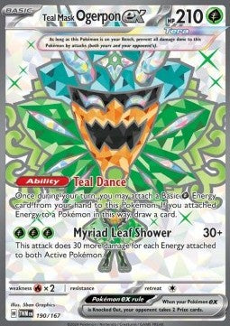 Teal Mask Ogerpon ex - Twilight Masquerade (Ultra Rare) [TWM-190]