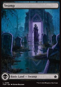 Swamp (V.1) - Magic: The Gathering Foundations: Extras (Land) [XFDN-286]