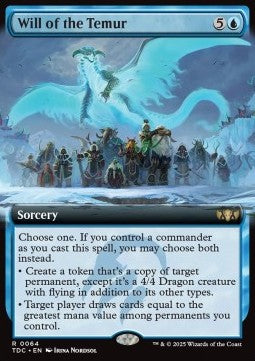 Will of the Temur - Commander: Tarkir: Dragonstorm: Extras (Rare) [XTDC-64]