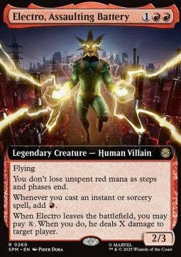 Electro, Assaulting Battery - Magic: The Gathering | Marvel's Spider-Man: Extras (Rare) [XSPM-260]