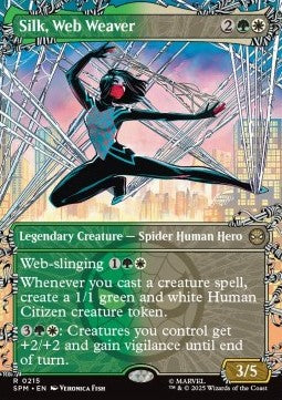 Silk, Web Weaver - Magic: The Gathering | Marvel's Spider-Man: Extras (Rare) [XSPM-215]
