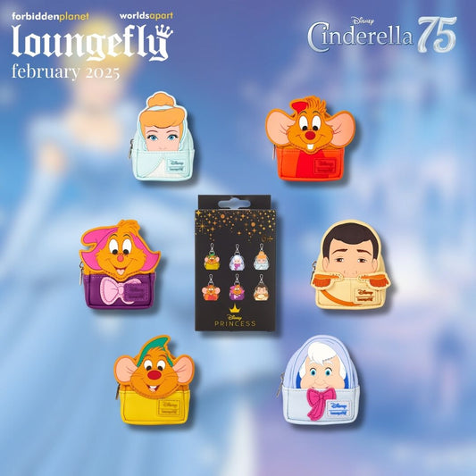 LF DISNEY CINDERELLA 75TH ANNIVERSARY MYSTERY MINI BACKPACK BAG CHARM