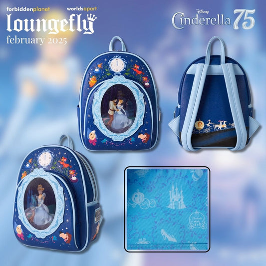 LF DISNEY CINDERELLA 75TH ANNIVERSARY LENTICULAR MINI BACKPACK