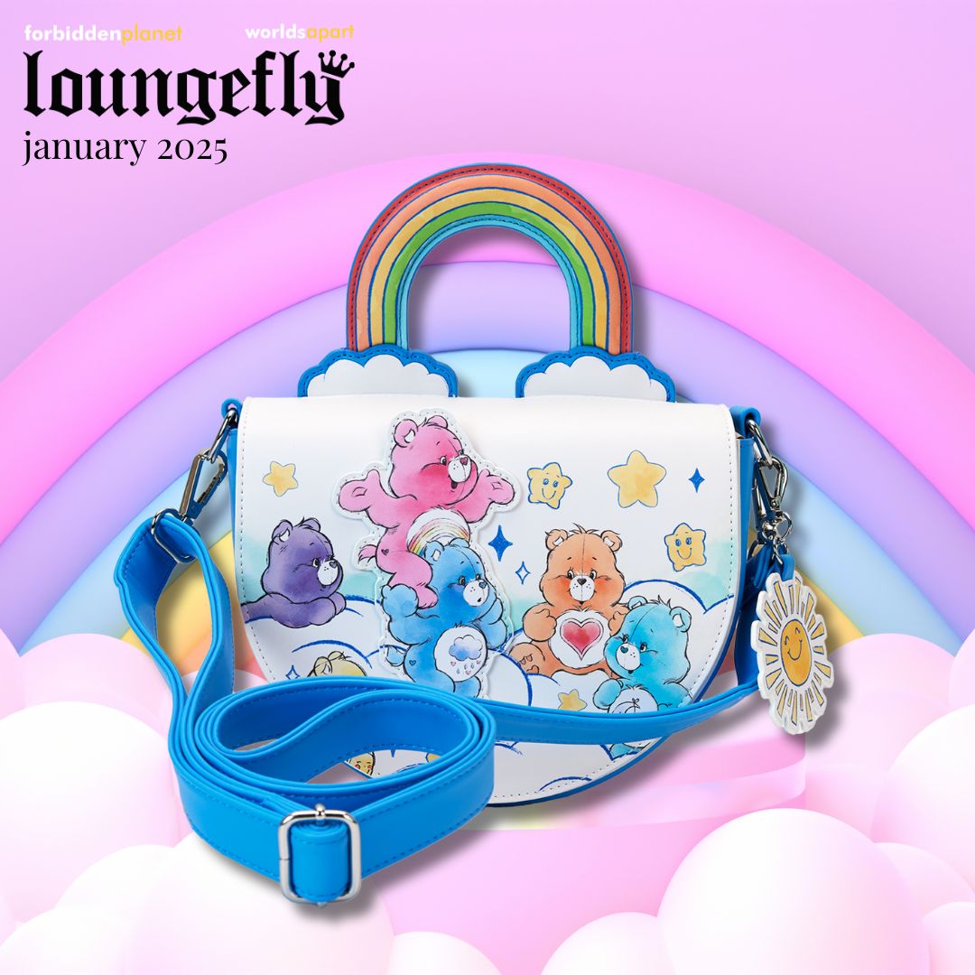 LF CARE BEARS RAINBOW HANDLE CROSSBODY BAG