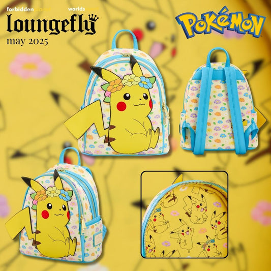 POKEMON PIKACHU FLORAL CROWN LF MINI BACKPACK