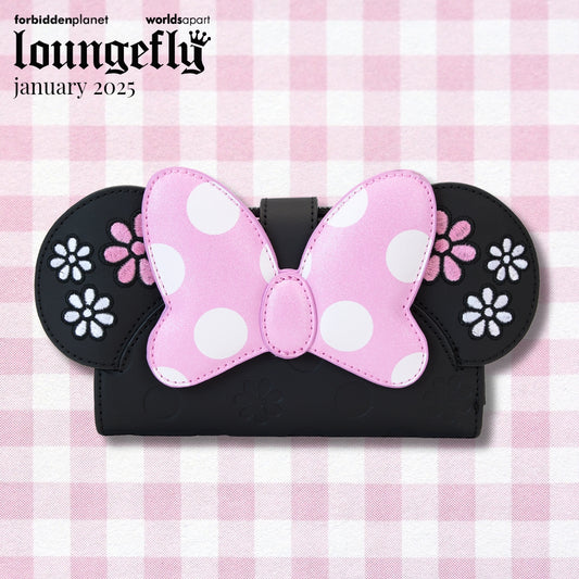 LF DISNEY MINNIE FLORAL ROCK THE DOTS FLAP WALLET