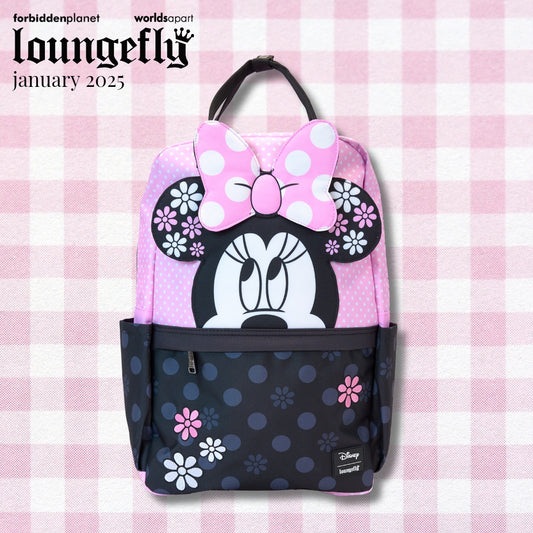 LF DISNEY MINNIE FLORAL ROCK THE DOTS FULL-SIZE NYLON BACKPACK