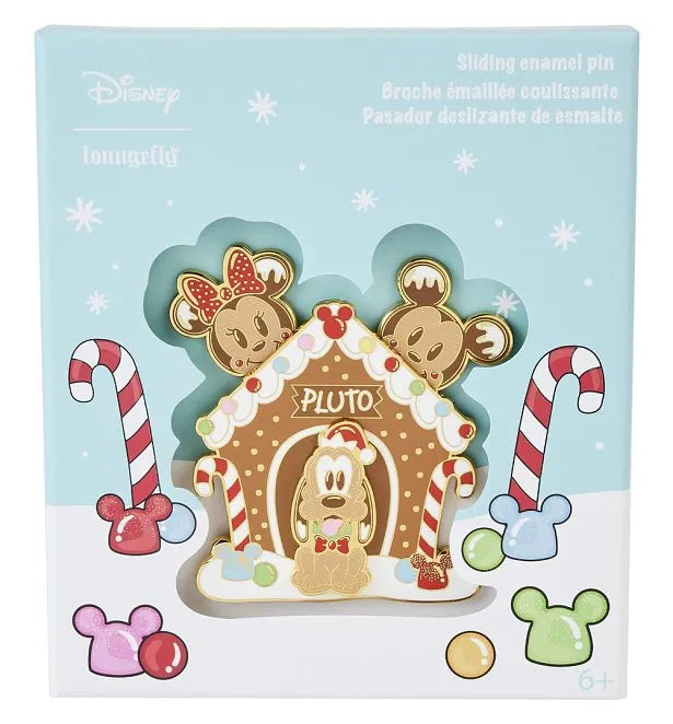 Mickey Friends Gingerbread Pluto House 3" Pin