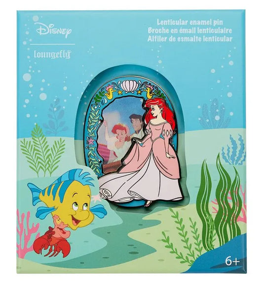 Disney Little Mermaid Princess Lenticular 3" Pin