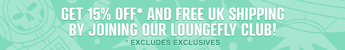Get 15% off and free shipping by joining our loungefly club - excludes exclusives