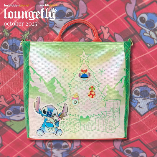 DISNEY LILO AND STITCH HOLIDAY LF TOTE BAG